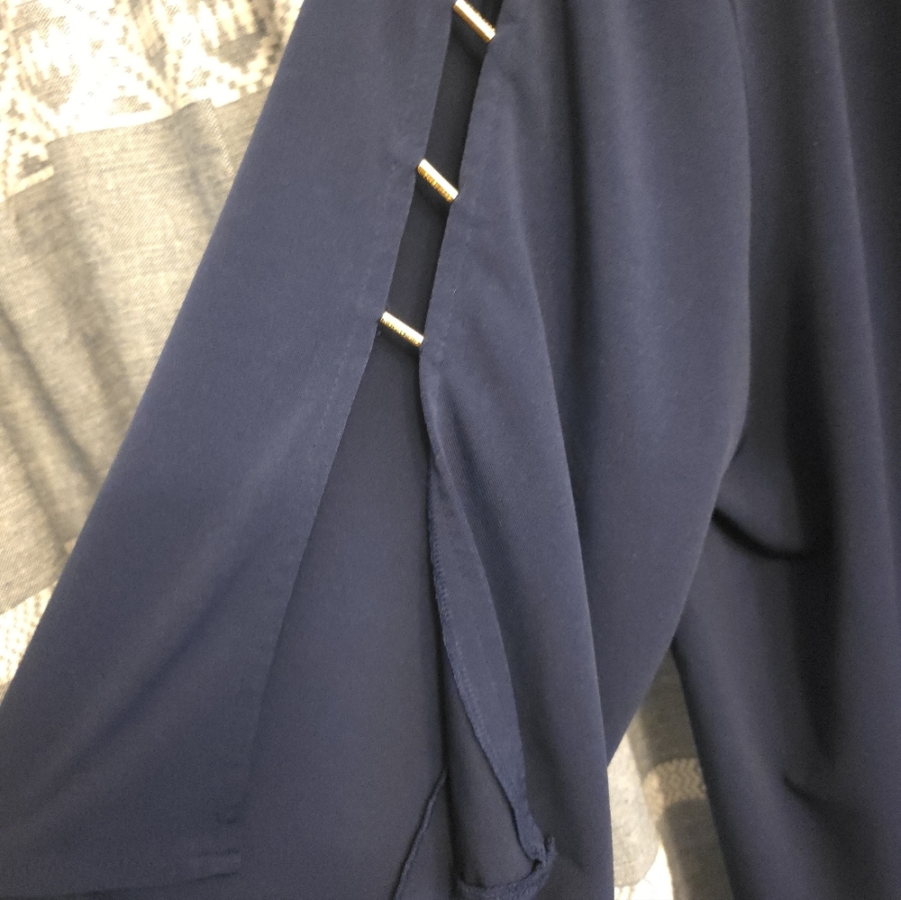 MICHAEL KORS Navy Blue Dress Size XLARGE - Picture 3 of 4